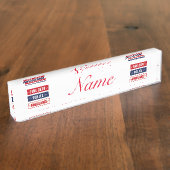 消防警察救急車Thunder_Cove デスクネームプレート (側面)