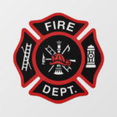 消防赤マルチーズ十字 ウィンドウサイン (シート)