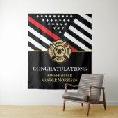 消防赤線旗消防士院卒業 タペストリー (インサイチュ)