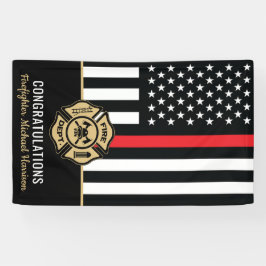 消防赤線旗消防士院卒業 横断幕