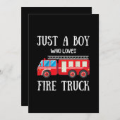 消防車が大好きな男の子だけ シーズンカード (正面/裏面)