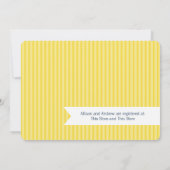 消防車とホースのベイビーシャワー 招待状 (裏面)