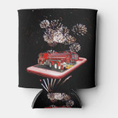 消防車のアートが出火した。 缶クーラー (正面)