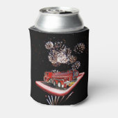 消防車のアートが出火した。 缶クーラー (缶裏面)