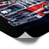 消防車のウィーウー隊 消防士 男の子 K ポスター (角)