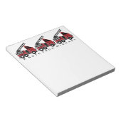 消防車のカスタムメモ帳 ノートパッド (アングル)