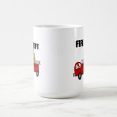 消防車のギフト コーヒーマグカップ (中央)