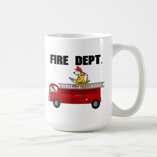 消防車のギフト コーヒーマグカップ (右)