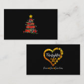 消防車のクリスマスツリー 男女 紹介カード (正面/裏面)