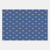 消防車のクリスマスパレード ラッピングペーパーシート (正面)