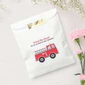 消防車のバレンタインの好意バッグ フェイバーバッグ (封をした状態)