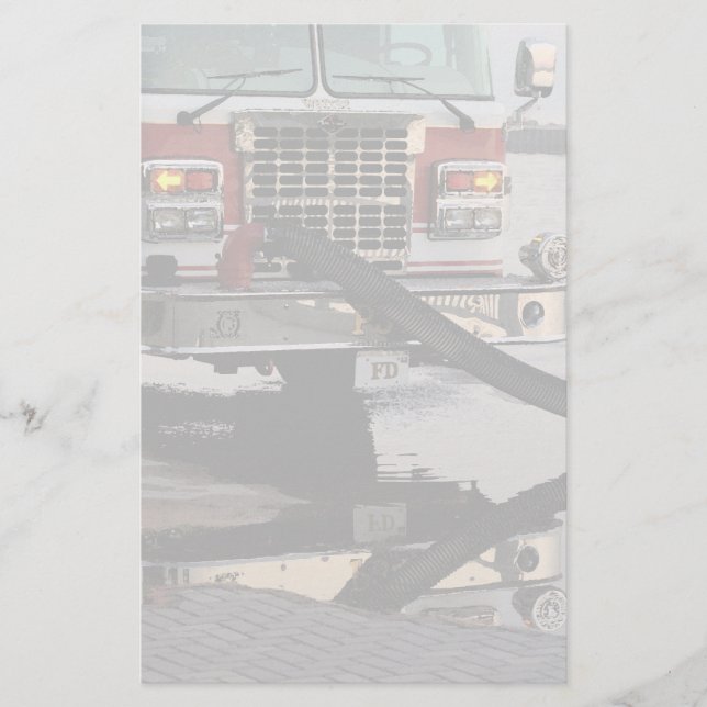 消防車のパンプーホースフェード消防士 (正面)