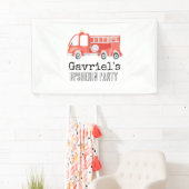 消防車のパーティーバナー 横断幕 (インサイチュ)