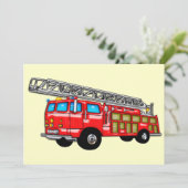 消防車のフックとラダー 招待状 (スタンド正面)