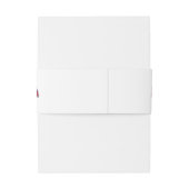 消防車のベリーバンドの招待 招待状ベリーバンド (裏面例)