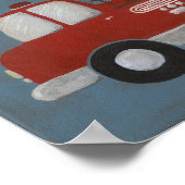 消防車のポスター 8 x 10 ポスター (角)