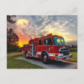 消防車のポストカード ポストカード (正面)