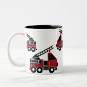 消防車のマグ ツートーンマグカップ (左)