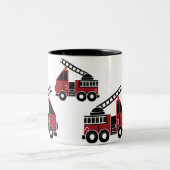 消防車のマグ ツートーンマグカップ (中央)