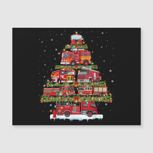 消防車のライト消防車のクリスマス (正面)