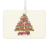 消防車のライト消防車のクリスマス カーエアーフレッシュナー (裏面)