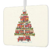 消防車のライト消防車のクリスマス カーエアーフレッシュナー (左)