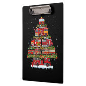 消防車のライト消防車のクリスマス クリップボード (左)