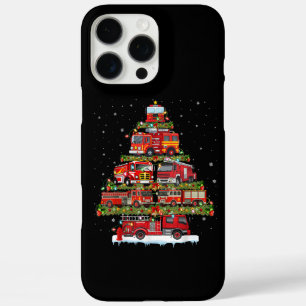 消防車のライト消防車のクリスマス iPhone 16 PRO MAXケース
