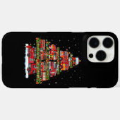 消防車のライト消防車のクリスマス Case-Mate iPhoneケース (裏面 (横))