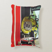消防車の中の消防士ヘルメット アクセントクッション (裏面(縦))