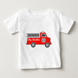 消防車の兄 ベビーTシャツ