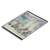 消防車の到着(w/c、ペンとインク、 ノートブック (左側)