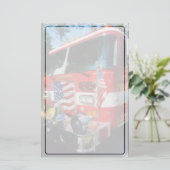 消防車の前部 便箋 (スタンド正面)
