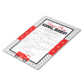 消防車の名前そのソングシャワーゲーム – 40パック ノートパッド (アングル)