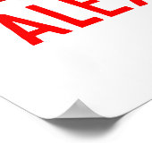 消防車の名前 ポスター (角)