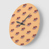 消防車の呼び出しボタン ラージ壁時計 (傾斜)