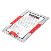 消防車の子供部屋韻ベビーシャワーゲームパック ノートパッド (アングル)