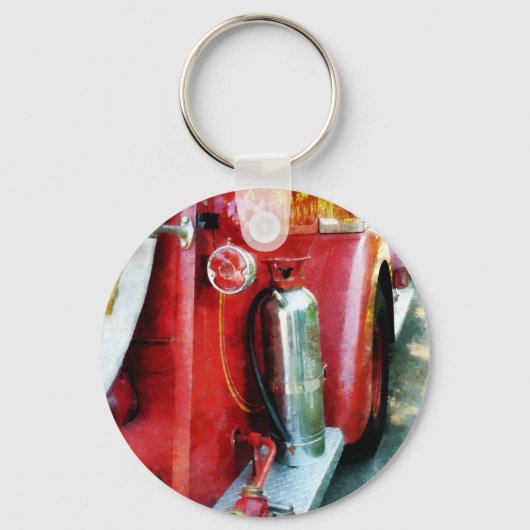 消防車の消火器 キーホルダー (正面)