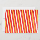 消防車の消防トラックの誕生日お礼カード 招待状 (裏面)