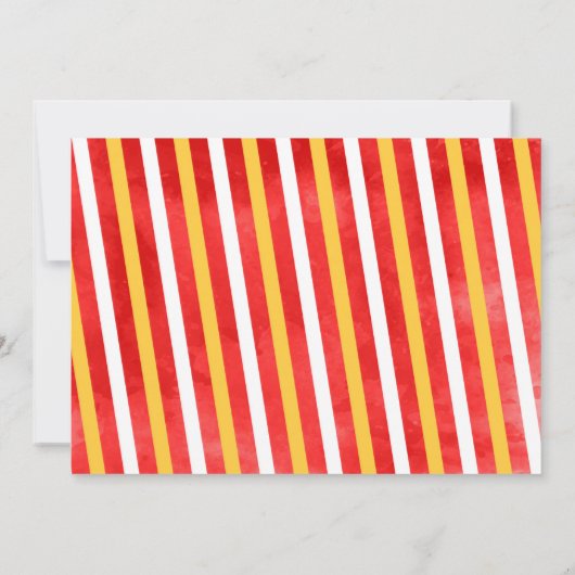 消防車の消防トラックの誕生日お礼カード 招待状 (裏面)