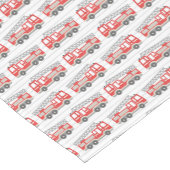 消防車の消防士の誕生日パーティードランナー ショートテーブルランナー (コーナー)