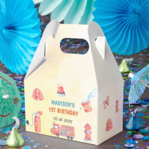 消防車の消防士1歳の誕生日