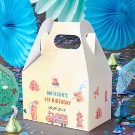 消防車の消防士1歳の誕生日 フェイバーボックス