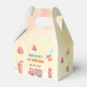 消防車の消防士1歳の誕生日 フェイバーボックス (裏面サイド)