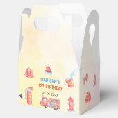 消防車の消防士1歳の誕生日 フェイバーボックス (オープン)