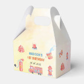 消防車の消防士1歳の誕生日 フェイバーボックス (正面サイド)