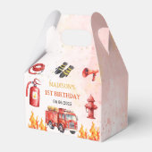 消防車の消防士1歳の誕生日 フェイバーボックス (正面サイド)