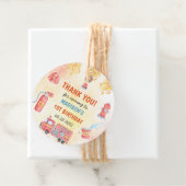 消防車の消防士1st誕生日パーティー フェイバータグ (インサイチュ)