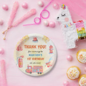 消防車の消防士1st誕生日パーティー ペーパープレート (パーティー)