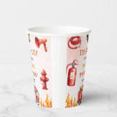 消防車の消防士1st誕生日パーティー 紙コップ (右)